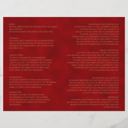 Rood- en goudpindu-weddenschap (Achterkant)