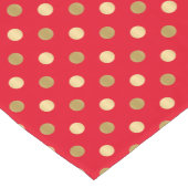 Rood- en goudpokstippen naadloos patroon korte tafelloper (Hoek)