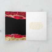 Rood- en goudscheuren zoete zestien kaart (Binnen)