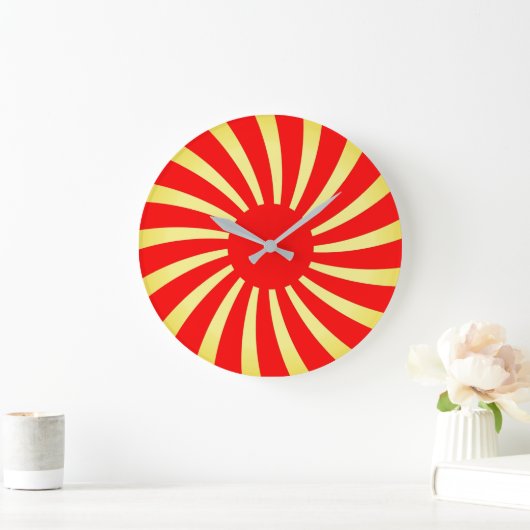 Rood- en goudspieren grote klok (Huis)