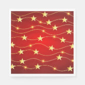 Rood en goudsterrenPapieren luiers, standaardlimon Servet (Voorkant)