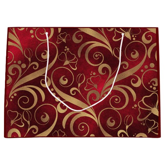Rood- en goudtas groot cadeauzakje (Voorkant)