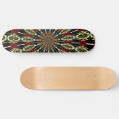 Rood- en goudvenster Kaleidoscoop Persoonlijk Skateboard (Horizontaal)