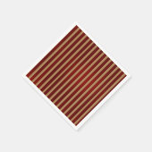 Rood- en goudverticale strepen met strips servet (Hoek)