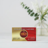 Rood en goudVisitekaartje Visitekaartje (Staand voorkant)