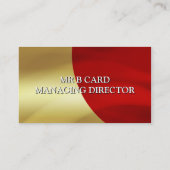 Rood en goudVisitekaartje Visitekaartje (Achterkant)