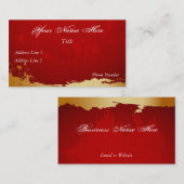 Rood en goudVisitekaartje Visitekaartje (Voorkant / Achterkant)