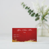 Rood en goudVisitekaartje Visitekaartje (Staand voorkant)