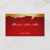 Rood en goudVisitekaartje Visitekaartje (Achterkant)