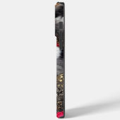  rood- en goudvosontwerp Case-Mate iPhone case (Achterkant / Links)