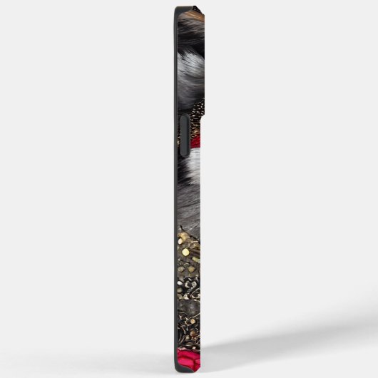 rood- en goudvosontwerp Case-Mate iPhone case (Achterkant / Rechts)