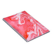 Rood en grijs abstract schilderij notitieboek (Rechterzijde)