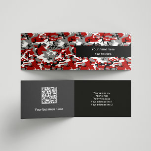 Rood en grijs camouflage, Camouflage, Militair, Le Visitekaartje
