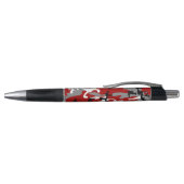 Rood en grijs Camouflage Jouw naam Personaliseren Pen (Bovenkant)