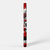 Rood en grijs Camouflage Jouw naam Personaliseren Samsung Galaxy Hoesje (Rechterkant)