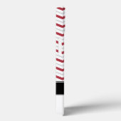 Rood en grijs Chevron Monogram iPad 2/3/4 Hoesje (Achterkant / Rechts)