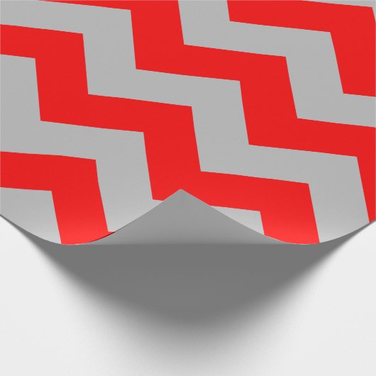 Rood en grijs Extra groot papier voor het verpakke (Hoek)