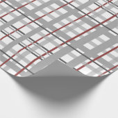 Rood en grijs geplakt cadeaupapier (Hoek)