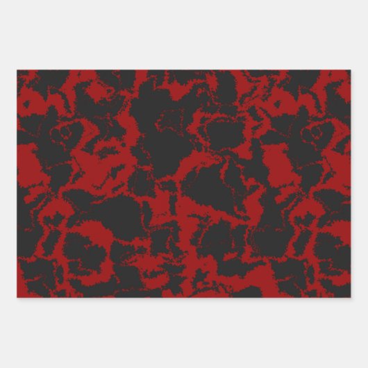 Rood en grijs inpakpapier vel (Voorkant 2)