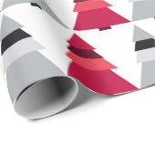 Rood en grijs kerstcadeaupapier cadeaupapier (Rol Hoek)