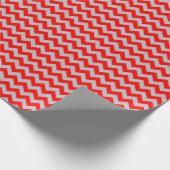 Rood en grijs medaillerpapier cadeaupapier (Hoek)