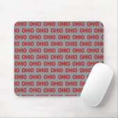 Rood en grijs Ohio Muismat (Met muis)