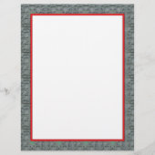 Rood en grijs omgrenzingsbriefhoofd 8,5 x 11 inch (Voorkant)