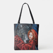 Rood en Grijs: Onverwachte verbinding Tote Bag (Achterkant)