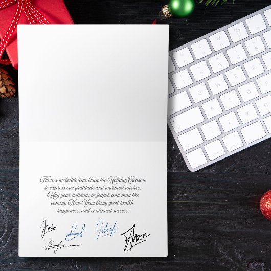 Rood en grijs Ornament kerst Feestdagen Kaart