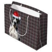 Rood en grijs Plaid Groot Deen Hondenliefhebber Va Groot Cadeauzakje (Achterkant Gekanteld)