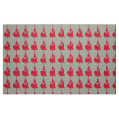 Rood en grijs slim schijfontwerp stof (Fat Quarter)