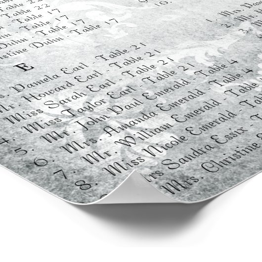 Rood en grijs  vogelopvangschema poster (Hoek)