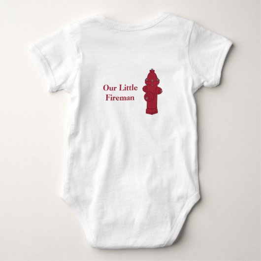 Rood en grijs vuurwapen romper (Achterkant)