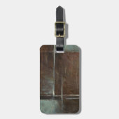 Rood- en grijze Brick-muur Bagagelabel (Voorkant verticaal)