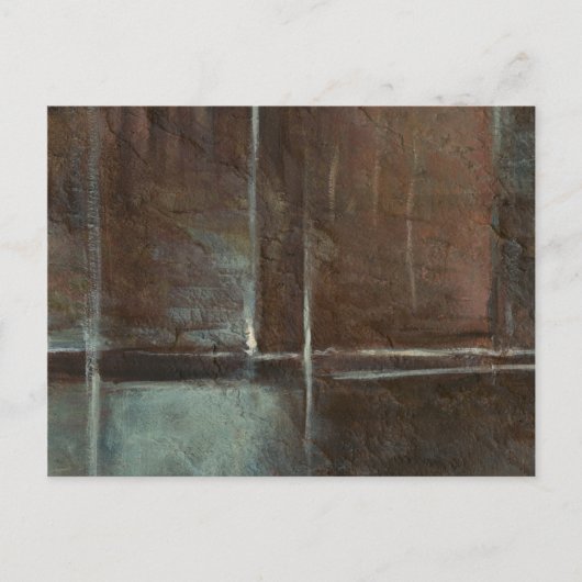 Rood- en grijze Brick-muur Briefkaart (Voorkant)