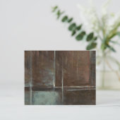 Rood- en grijze Brick-muur Briefkaart (Staand voorkant)