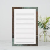 Rood- en grijze Brick-muur Briefpapier (Staand voorkant)