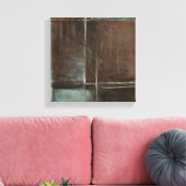 Rood- en grijze Brick-muur Canvas Afdruk (Insitu (Woonkamer))