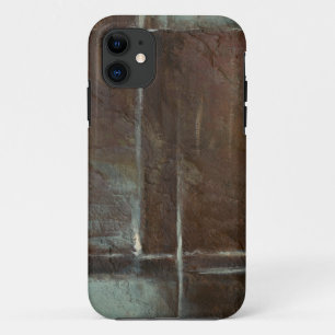 Rood- en grijze Brick-muur iPhone 11 Hoesje