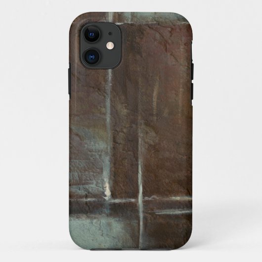 Rood- en grijze Brick-muur Case-Mate iPhone Case (Achterkant)