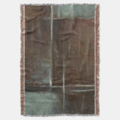 Rood- en grijze Brick-muur Deken (Voorkant Verticaal)