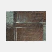 Rood- en grijze Brick-muur Fleece Deken (Voorkant (Horizontaal))