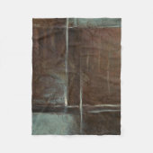 Rood- en grijze Brick-muur Fleece Deken (Voorkant)