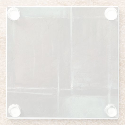 Rood- en grijze Brick-muur Glazen Onderzetter (Achterkant)