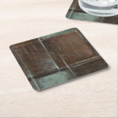 Rood- en grijze Brick-muur Kartonnen Onderzetters (Schuin)