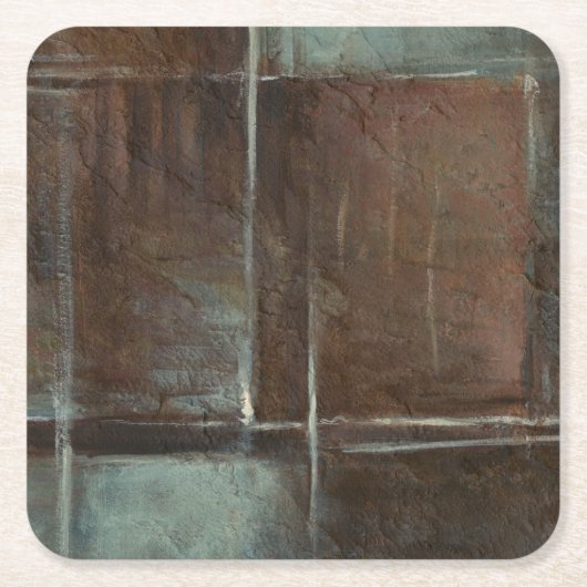 Rood- en grijze Brick-muur Kartonnen Onderzetters (Voorkant)