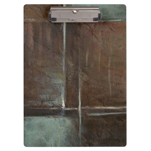 Rood- en grijze Brick-muur Klembord (Voorkant)