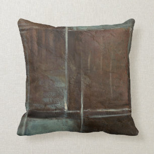 Rood- en grijze Brick-muur Kussen