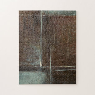 Rood- en grijze Brick-muur Legpuzzel