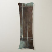 Rood- en grijze Brick-muur Lichaamskussen (Voorkant Verticaal)